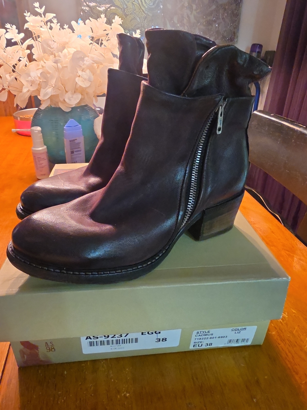 AS  98 RARE Cadmus Eggplant Brownish Purple Size 38 As-9227 Discontined Nib
